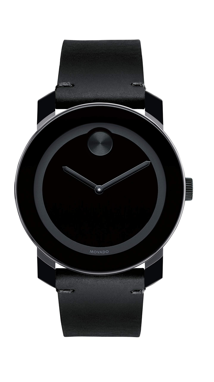 Movado Bold TR90 42mm Black Stainless Steel Case with Black Rubber 