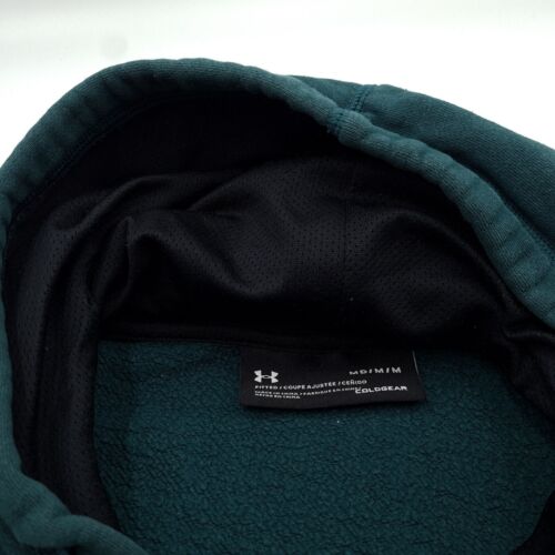 Under Armour Men Hoodie Jumper Hooded Green Ab7 Size M - Picture 4 of 5