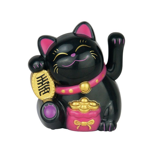 Chinese Lucky Cat Wealth Waving Hand Fortune Welcome Cat Craft Desktop Stand AU - Picture 10 of 14