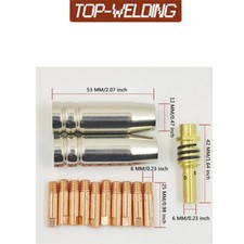 13PK Tips Nozzle Gas Diffuser Parts fit Titanium Unlimited 200 57862 Welder