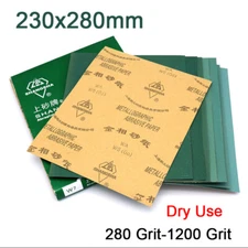230x280mm 280 to 1200 Grit Dry Use Sand Paper Sanding Sheet Polishing Sandpaper
