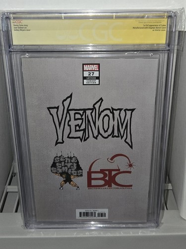 Boceto de firma Venom #27 CGC SS DONNY CATES variante Meyers edición de cubierta de error - Imagen 6 de 7