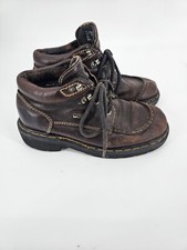 Vtg Dr Martens Brown Leather Boots Sz 6 Lace Up 90s Made In England