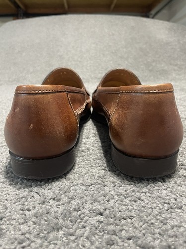 Giorgio Brutini Herren Größe 9D Casino Leder Schuhe Halbschuhe Slipper Quasten Webart - Bild 10 von 18