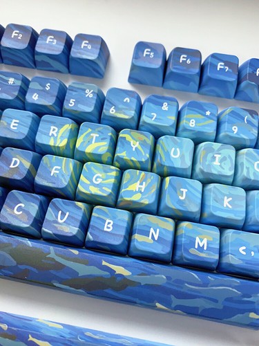 MDA Profile Blue Starlit Sky Dye Sublimation PBT Keycap Set - Picture 8 of 10