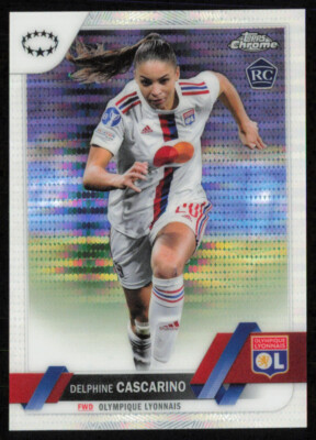 2022-23 Topps Chrome UEFA Women's Delphine Cascarino Pulsar Refractor Lyon #36