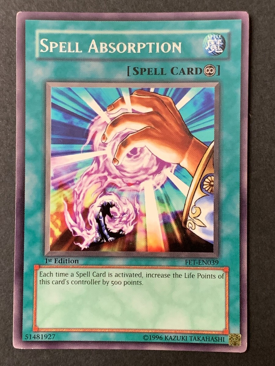 FET-EN039 Spell Absorption Flaming Eternity 1st Edition Yugioh
