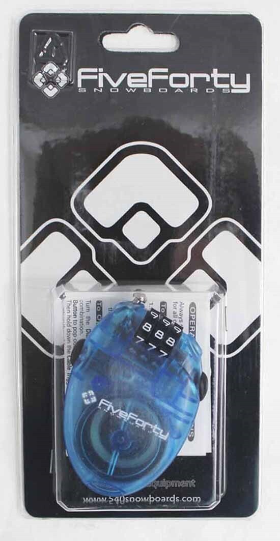 540 FiveForty Snowboard Mini Retractable Cable Lock Blue Dakine Burton New