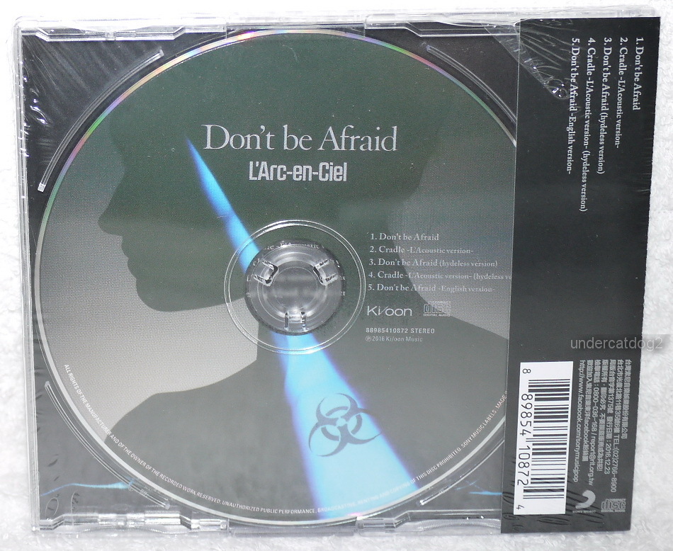 L'Arc~en~Ciel Don't be Afraid 2016 Taiwan CD only 889854108724| eBay