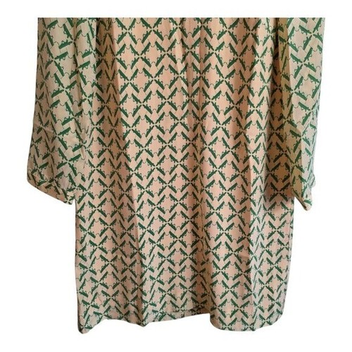 Charlotte Taylor Women Dress Novality Grass Hopper Pattern Green yellow 2 Small - Picture 20 of 24