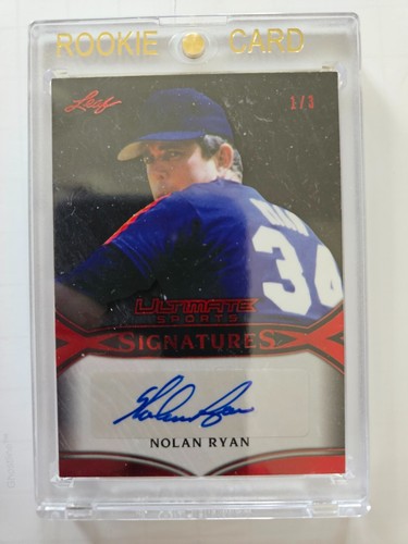 2019 Leaf Ultimate Sports Signatures Nolan Ryan Autograph #US-NR1 LE 1/ ...