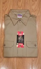 Vintage Pennys Big Mac Khaki Long Sleeve Work Shirt NOS