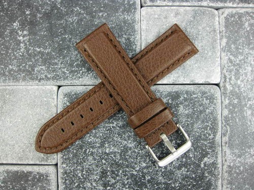 19 mm Büffelleder Armband braun Uhrenarmband Omega Speedmaster groß lang L x1 - Bild 3 von 4
