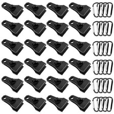Upgrade Large Tarp Clips Heavy Duty Lock Grip -Total 48 PCs Tarp Clamps Thumb