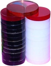 New Carrom Board Coins Acrylic Plastic for Smooth Play with 1 Striker