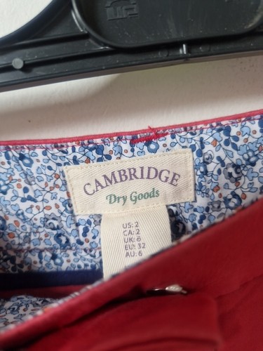 Cambridge Dry Goods Pink Chino Shorts Size 10 - Picture 2 of 4