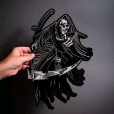 DARK REAPER Large Back Patch for custom biker vest