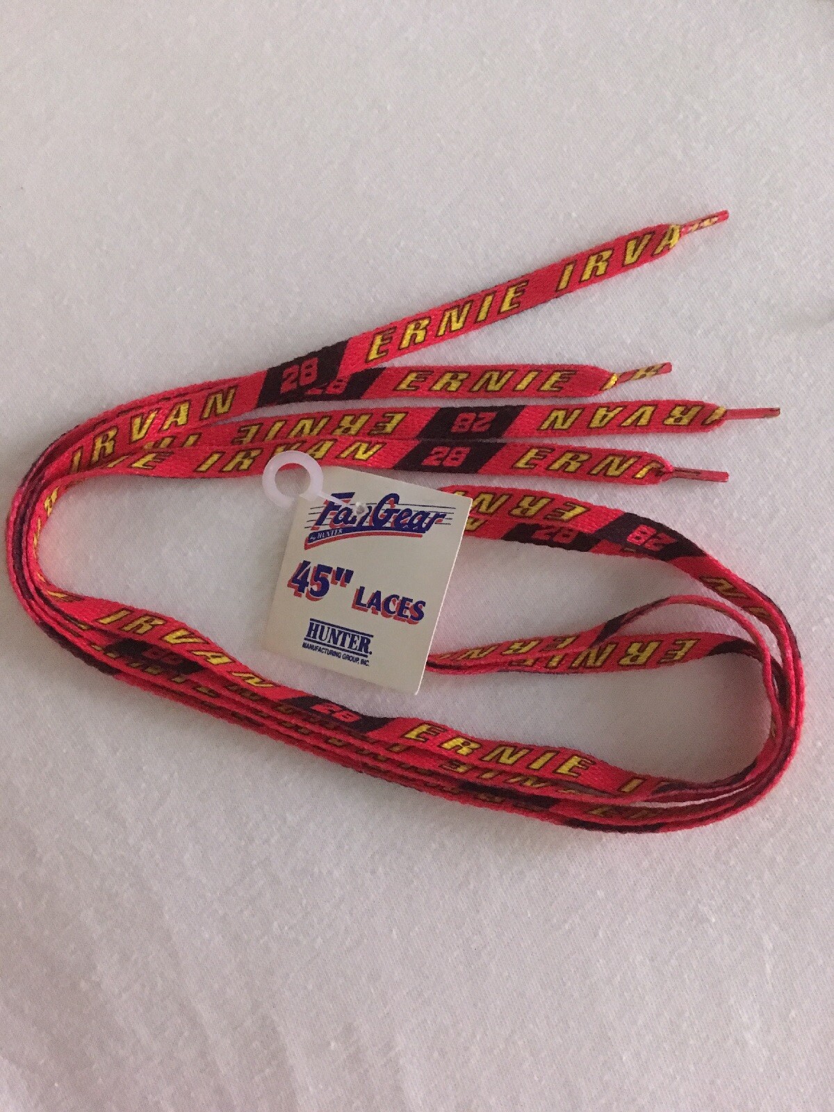 Vintage ERNIE IRVAN #28 NASCAR Racing Shoe Laces 45