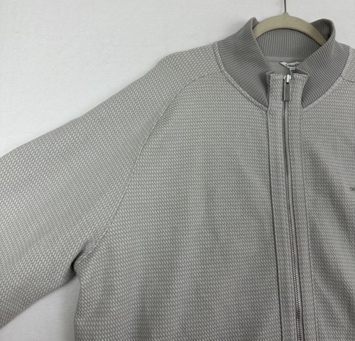 Kalvin Klein Herren Pullover Strickjacke Full Zip Langarm Soft Stone Gr. XXL Neu mit Etikett - Bild 5 von 15