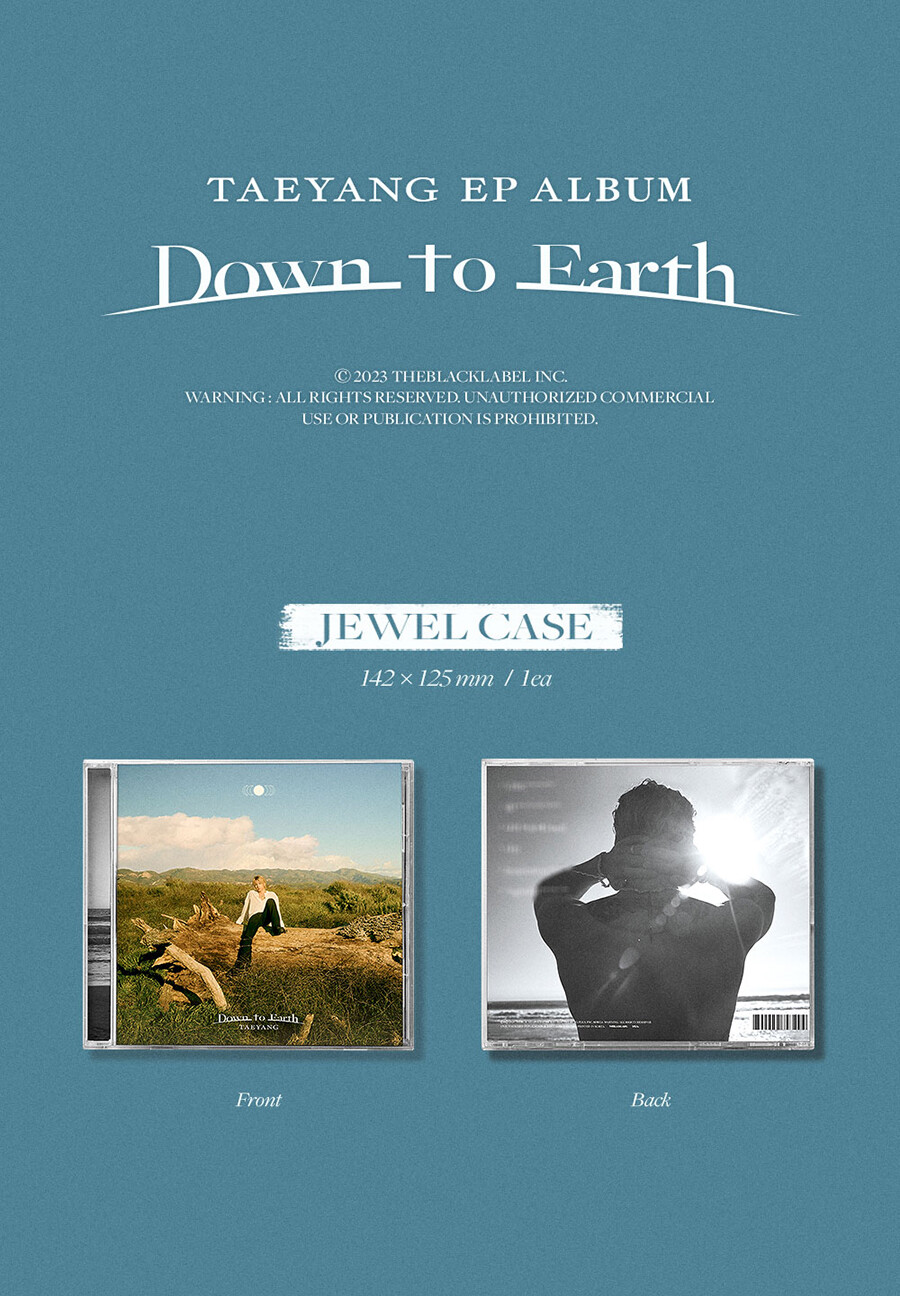 BIGBANG TAEYANG [DOWN TO EARTH] EP Album / CD+Photo Book+Card+Mini