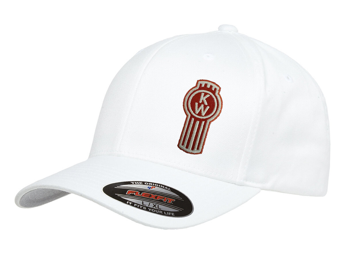 Kenworth Truck Embroidered Flexfit Hat – Curved Bill, Stretch Fit, USA Made