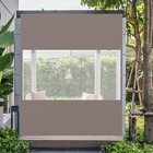 Domi 7x10FT Translucent Plastic Pravicy Curtains w/Eyelets,Elastic ropes,Gray