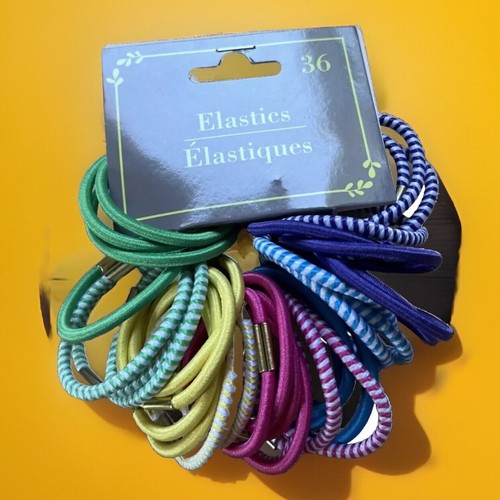 Elastici Fasce Capelli 36 Pezzi Colori Assortiti Cravatte Coda di Cavallo Porta Capelli Accessorio - Foto 7 di 8