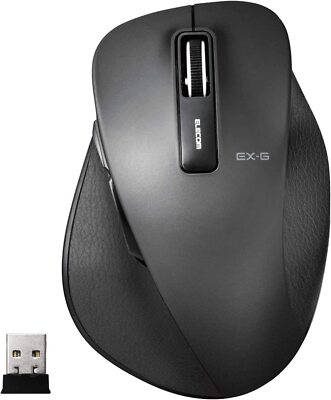 ELECOM Wireless Mouse L Größe 5 Tasten M-XGL10DBSBK