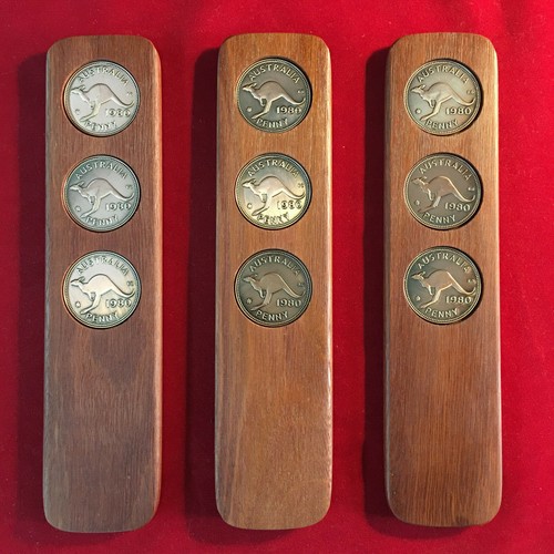 Regalo 30 cumpleaños. Juego de dos unidades de madera dura. Centavos australianos 1995. 2UP - Imagen 8 de 52