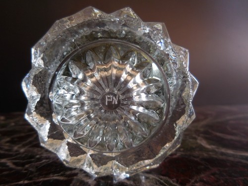 3 Vases Glass Crystal Art Deco Design 20th Signature Engraving Pn France - Picture 12 of 12