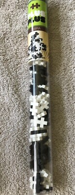 PLUS PLUS  Mini Maker Tube ZEBRA 70 Piece, Construction Building Puzzle