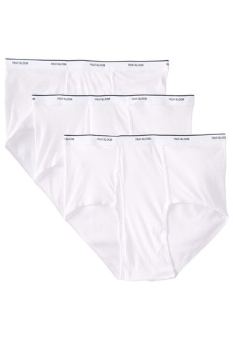 Fruit Of The Loom Men's 3 Pack Tag Free Full Cut Cotton Briefs - Picture 10 of 90