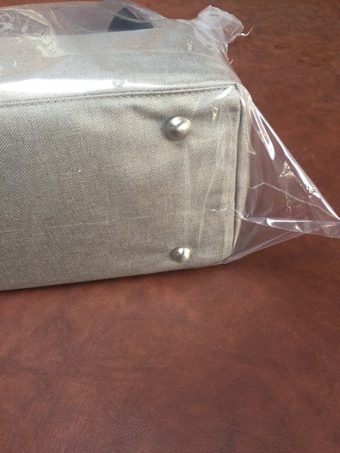 silver cross linen changing bag