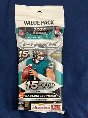 2024 Panini Prizm Football NFL Cello Retail Value Trading Card Fat Pack C