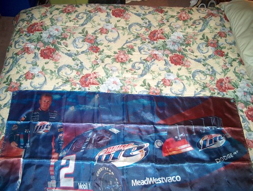 RUSTY WALLACE #2 / MILLER LITE NASCAR BANNER - 57' X 34' - Picture 2 of 11