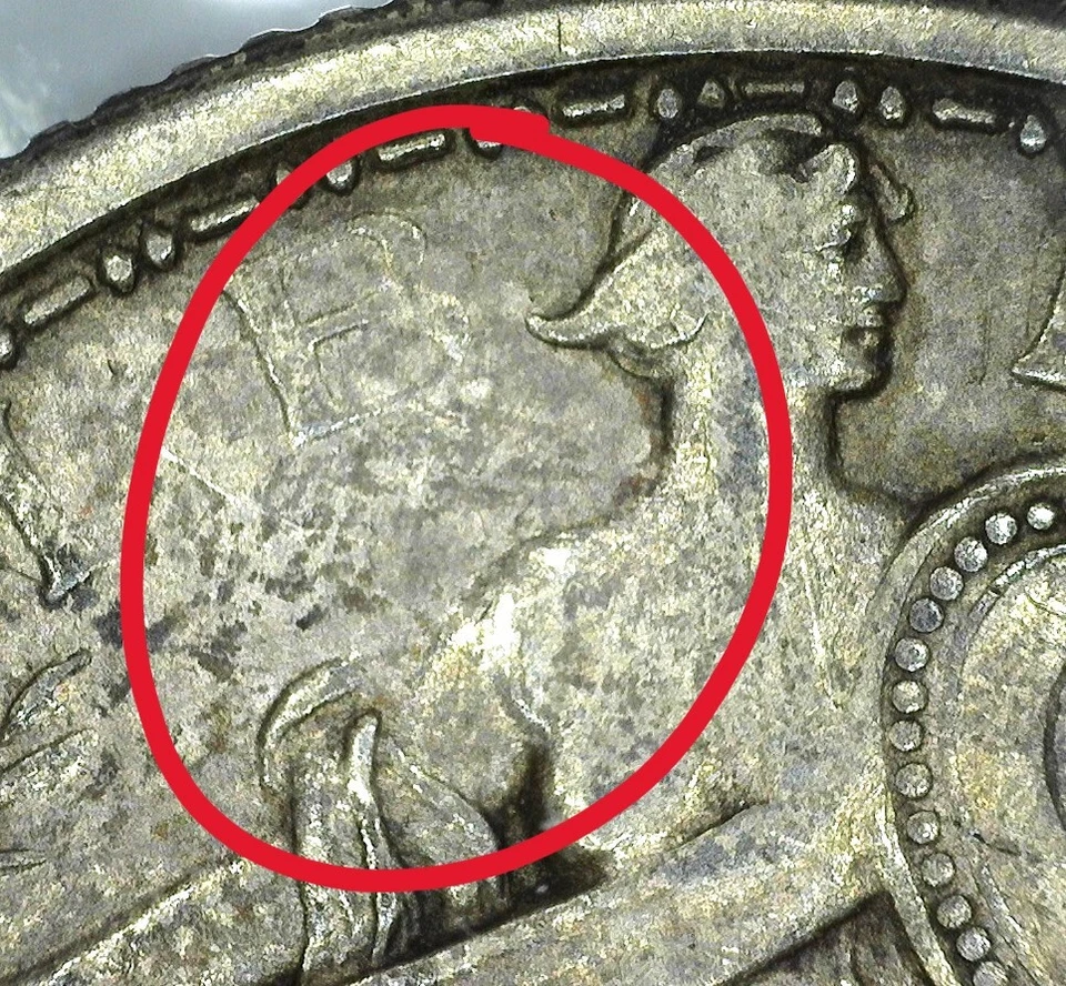 1917-S Type 1 Standing Liberty Quarter NGC XF-45; Shish Kebab Variety, FS-401 - Image 4 of 4