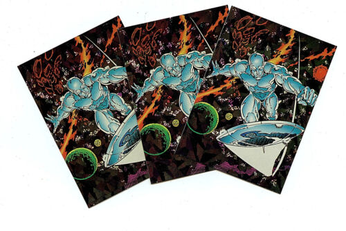 Silver Surfer 3X All Prism Foil Promo Cards Marvel Comics Advance Comics 1992 Z2 - Picture 1 of 4