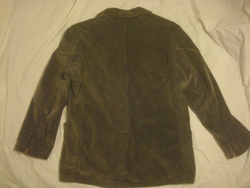Men's Robert Graham Corduroy Blue Gray Sport Coat Jacket Blazer Large - Picture 10 of 11