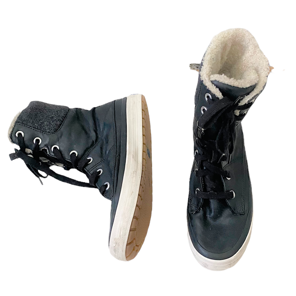 Keds Women Juliet Winter Boot Size 8 Black Hi Top Wool Lace Keds Women Juliet Winter Boot Size 8 Black Hi Top Wool Lace