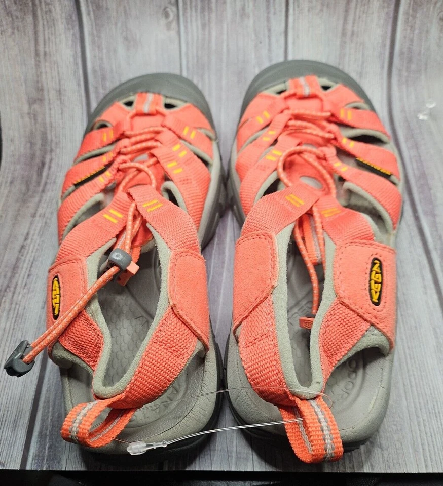 Keen Sandalias de Senderismo Calzado Niñas Niños Naranja Caliente Coral Gris Zapatos 8 Oferta Foto 2 de 4