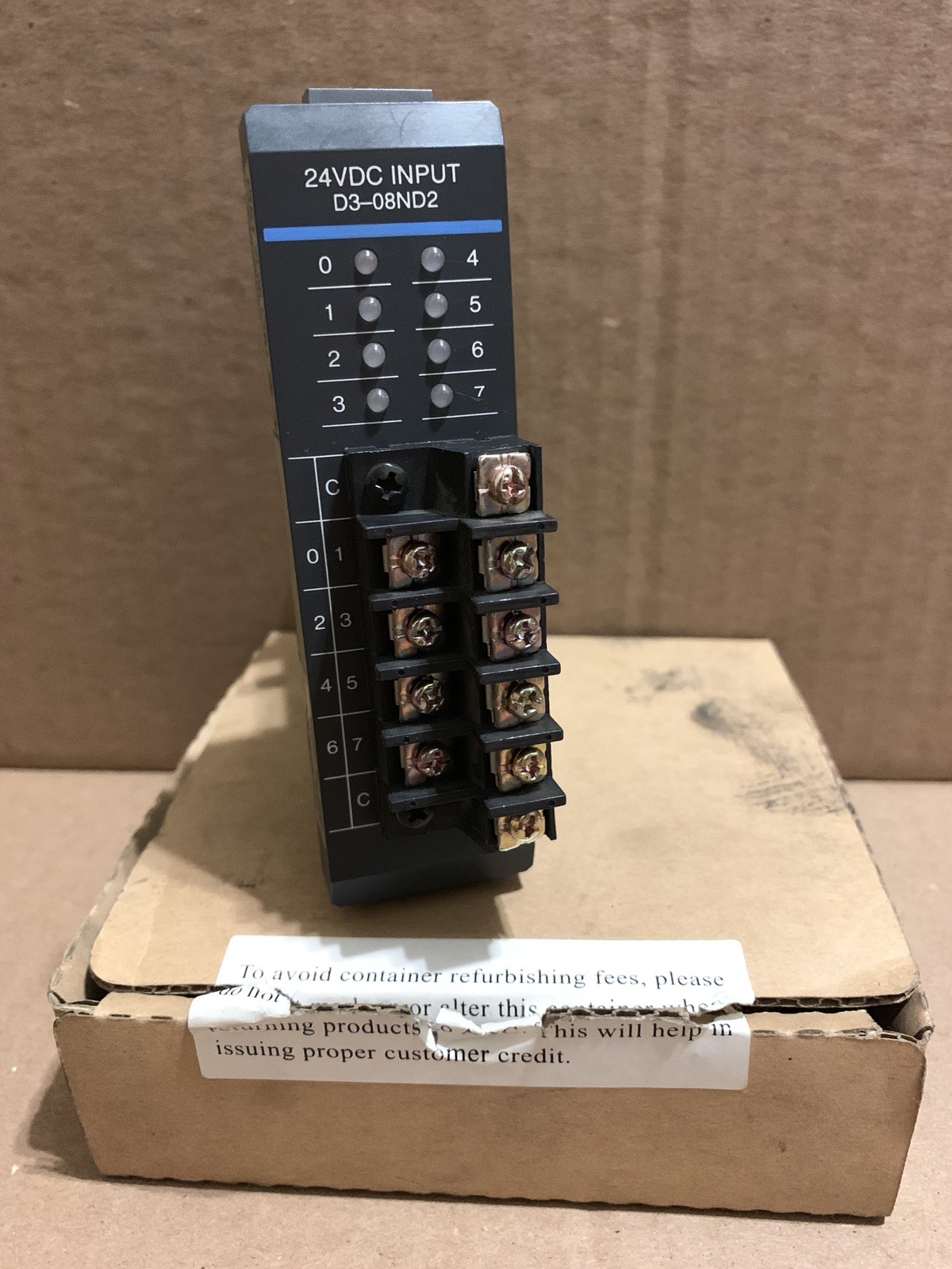 PLC DIRECT PLC 24VDC INPUT D3-08ND2 D308ND2 PLC DIRECT PLC 24VDC INPUT D3-08ND2 D308ND2