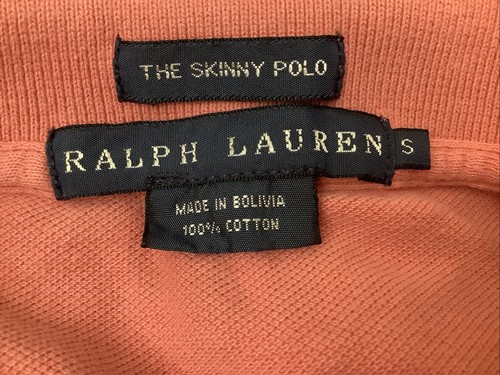 Ralph Lauren Youth Girls The Skinny Polo Shirt Size Small Long Sleeves Pink - Picture 17 of 17
