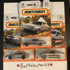 Matchbox Ford F150 Lightning Police Charger Silver 2023 70 Years Special Edition