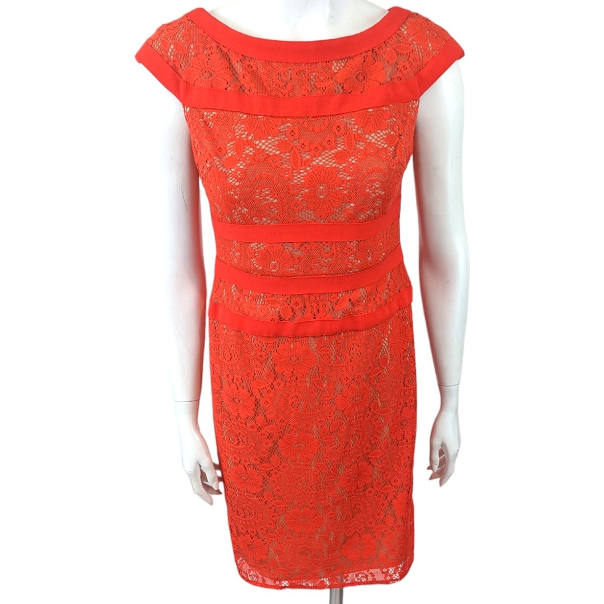 adrianna papell red lace dress Adrianna Papell