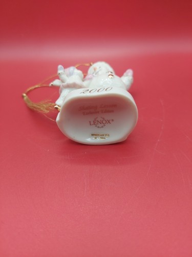 Lenox Ornament Mutter Tochter Schneemann Eislaufunterricht 2000 Neu im Karton  - Bild 5 von 6