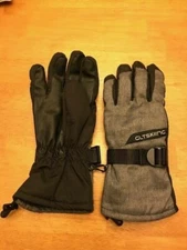 HiCool Unisex Ski Gloves,Waterproof, Insulated Thermal Size Large Black/Gray NWT