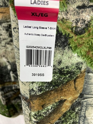Mossy Oak Break-up Infinty Women's/Ladies Camo Long Sleeve Crew T-Shirt 2XL - Picture 7 of 7