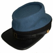 American Civil War 1862 Pattern Blue Confederate Infantry Kepi - ALL SIZES