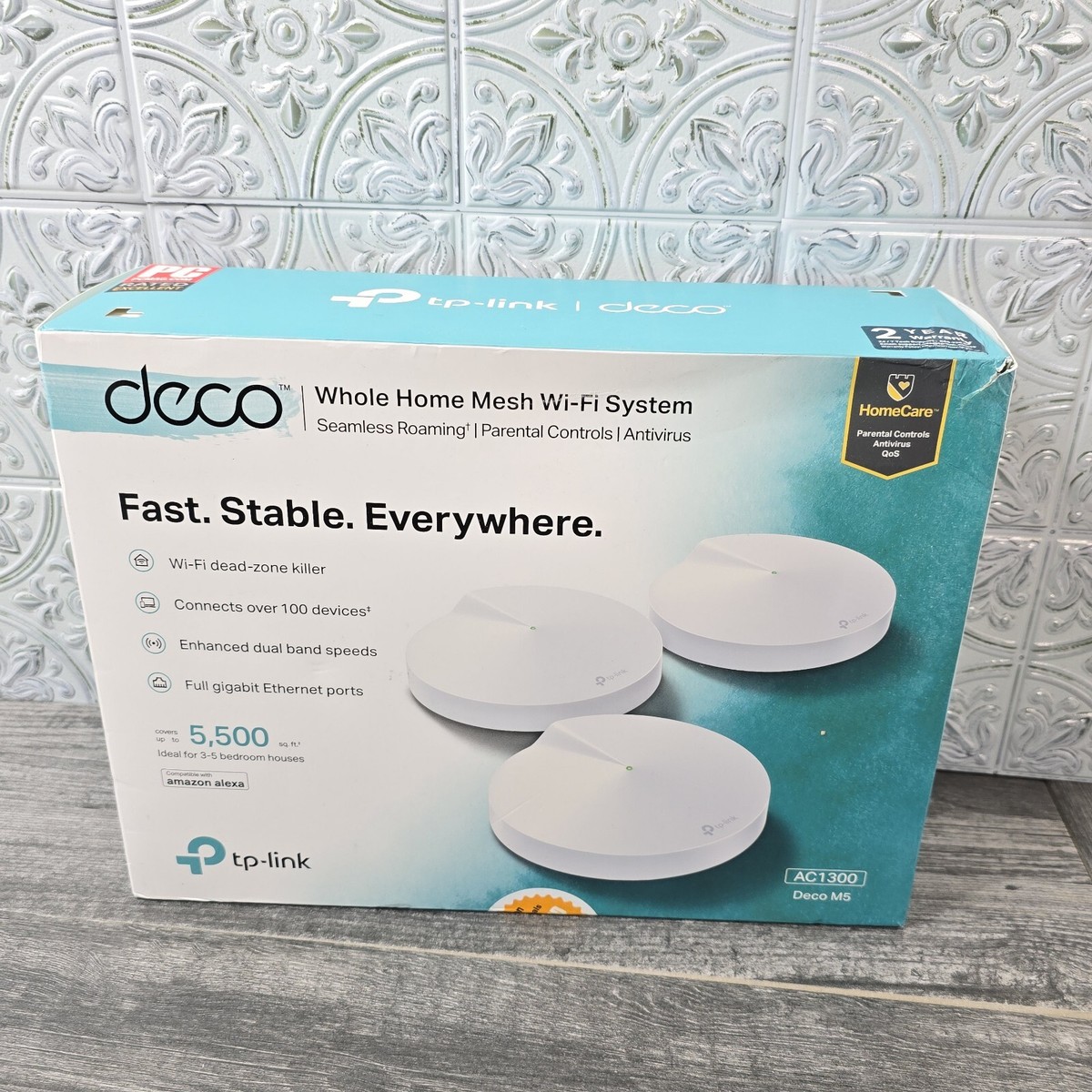 TP-LINK Deco M9 Plus AC2200 Smart Home Mesh Wi-Fi System (3 TP-LINK Deco M9 Plus AC2200 Smart Home Mesh Wi-Fi System (3