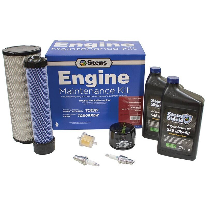 Engine Maintenance Kit for Kawasaki FX651V FX691V FX730V - 20W-50